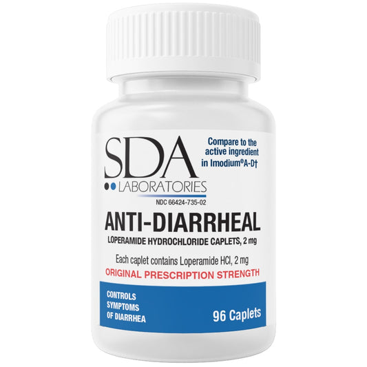 Anti-Diarrheal 2MG 96 Caplets by SDA LABS
